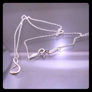 Tiffany & Co Peretti Initial Letter S Necklace 16"